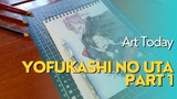 Coloring yofukashi no uta || Part 1