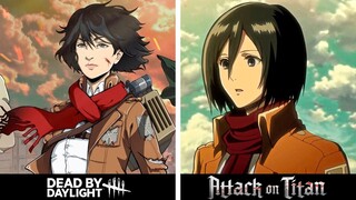 Dead by Daylight x Attack on Titan - Animation Comparison