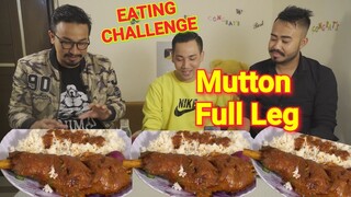 Mutton Full Leg EATING CHALLENGE Manipuri || Mutton Mafaigan chaba hanba thuba tanaba manipuri