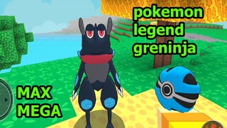 Tiến Hóa Max MEGA Pokemon Huyền Thoại Greninja Phi Tiêu - Minecraft Pixelmon Pokémon 3D Android Ios