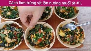 Cách làm trứng vịt lộn nướng muối ớt p1