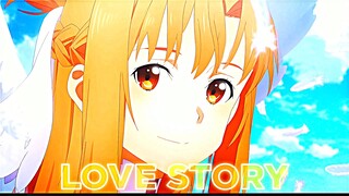 | Asuna Yuuki ✖ Indila - Love Story ( Speed Up + Reverb ) |