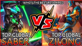 TOP GLOBAL SABER VS TOP GLOBAL ZILONG in Ranked Game | B o d a k - Mobile Legends Bang Bang