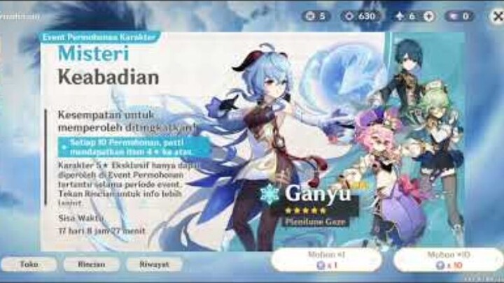 Gacha dori malah dapat ganyu Rate off