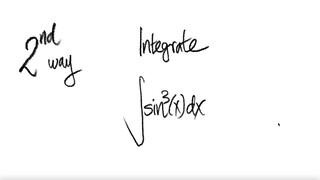 2nd/2 ways: trig integral ∫sin^3(x) dx