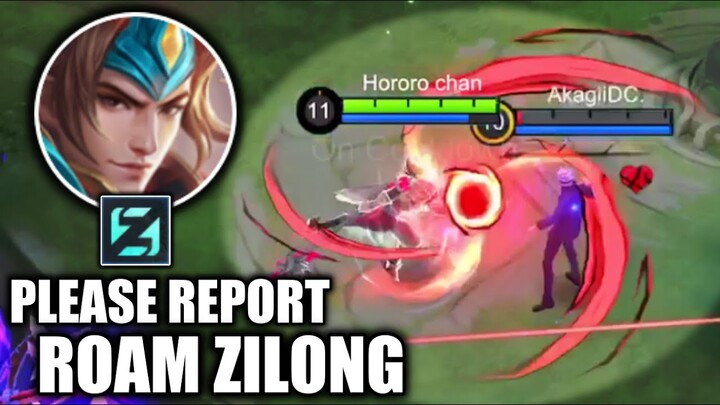 PLAYERS THAT USES ZILONG ROAM NEEDS TO GET REPORTED