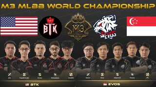 EVOS SG VS BTK | Group C | M3 MLBB World Championship 2021