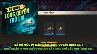 FREE FIRE Đã đủ mốc nắm đấm long quyền quay trở lại - Nhớ nhận 4 huy hiệu free khi lấy XM8 chế tác