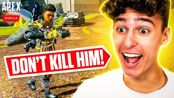 TURNING AN ENEMY INTO A FRIEND... 😊 (Predator Ranked) Apex Legends Mobile