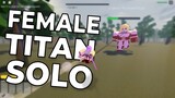 Female Titan Boss Solo | Untitled Attack on Titan (Roblox)
