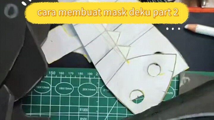 cara membuat topeng deku part 2