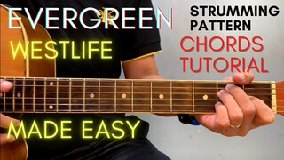 Westlife - Evergreen Chords (Guitar Tutorial) for Acoustic Cover