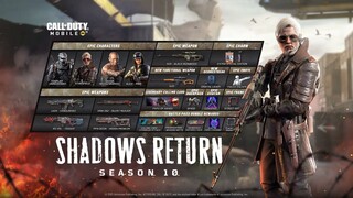 Season 10: Shadows Return - Battle Pass Trailer | Call of Duty: Mobile - Garena