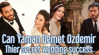 Can Yaman Demet Ozdemir their secret wedding success and very happy both of them ❤️❤️