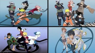 【MAD】Naruto / Naruto Shippuden / Boruto / Toaru Majutsu no Index「GO!!!」【Anime Opening Comparacion】