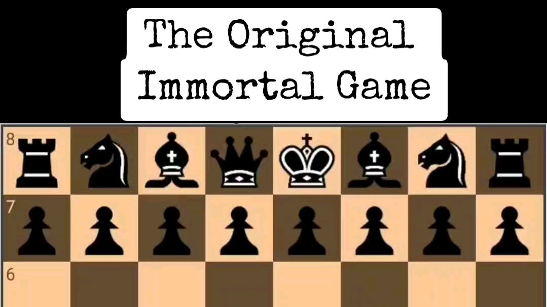 The Original Immortal Chess Game, Anderssen vs Kieseritzky 1851, chess, The Original Immortal Chess Game, Anderssen vs Kieseritzky 1851, By Kings  Hunt