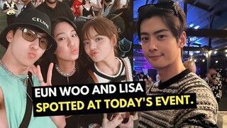 Cha Eun Woo and Lisa spotted.