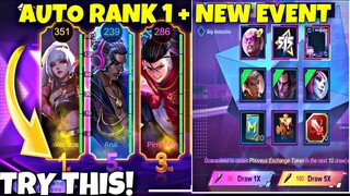 NEW! AUTO RANK 1 EVENT | 515 EVENT PROMO DIAMONDS - NEW EVENT MOBILE LEGENDS