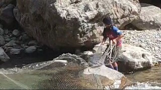 cast net fishing in Nepal | cast netting | himalayan trout fishing |