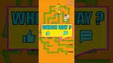 Test IQ CHALLENGE For Banana Cat: Which Way? Maze Game | Impossible 🤣 | Funny Animation #shorts