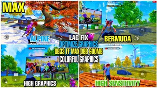 Fix lag Free Fire Max OB33 Obb File 600mb Colorful Graphics All Map High Sensitivity