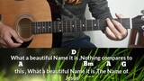 What A Beautiful Name - Hillsong Guitar Chords (Guitar Cover)