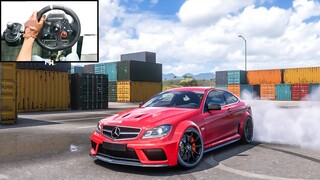 MERCEDES-BENZ C63 AMG Black Series | Forza Horizon 5 | Steering Wheel gameplay