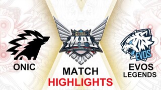 Onic vs EVOS Legends HIGHLIGHTS MPL ID S11 Playoffs | EVOS vs ONIC
