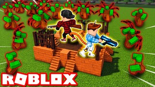 Roblox | KIA VAMY XÂY VÀ BẢO VỆ CĂN CỨ KHỎI BINH ĐOÀN ZOMBIE KHÁT NÃO - Zombie Defence | KiA Phạm