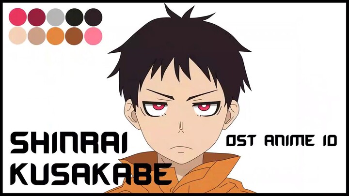 Menggambar Shinra Kusakabe - Fire Force (Anime Drawing) by OST ANIME ID