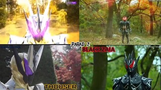 Henshin Kamen Rider Thouser and Black Zaia