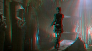 3D Anaglyph Lara Croft Tomb Raider  MORE DEPTH P2