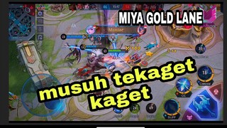 GAMEPLAY MIYA GOLD LANE+INSPIRE!! musuh langsung hilang sekejap😨 gagal savage!