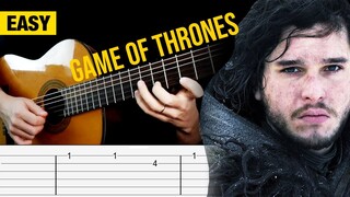 GAME OF THRONES (Theme Song) Guitar Tabs Tutorial | Cover