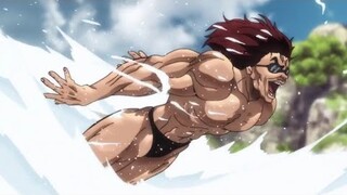 YUJIRO NADANDO NA PISCINA ASSASSINA - Ep 3 PT BT | Baki Hanma 5