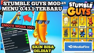 UPDATE STUMBLE GUYS MOD MENU 0.43 TERBARU || UNLOCK ALL SKIN DAN EMOTE SPESIAL 100% WORK