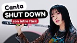 Canta SHUT DOWN - BLACKPINK 🖤💗🖤 | con LETRA FÁCIL