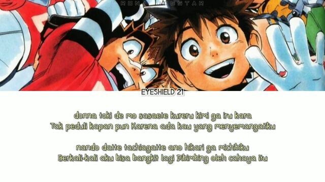 Back-On - BLAZE LINE『Eyeshield 21 Opening 4』 Lyrics Sub Indonesia