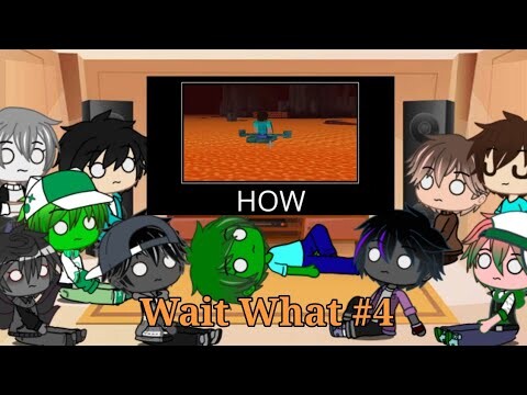 Monster School react to WAIT WHAT (Minecraft) (@Not Safe ) Part 4 (Special 25k+ Subscriber)