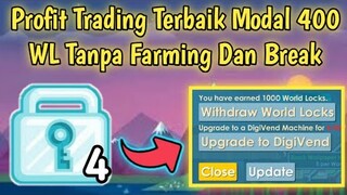 Profit Trading Terbaik Modal 400 WL ke 1000 WL? | Trading Item | Growtopia Indonesia