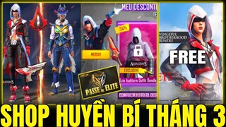 Free Fire - Shop Huyền Bí Mới Trong Tháng 3 Và Những Gói Đồ FREE, Hé Lộ Skin MP5 Cực Mạnh Trở Lại