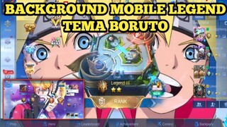 Background ML X Boruto | CARA UBAH BACKGROUND ML MENJADI BORUTO