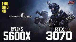 Counter-Strike: Global Offensive on Ryzen 5 5600x + RTX 3070 1080p, 1440p, 2160p benchmarks!