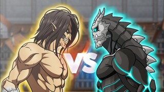 Kaiju No. 8 vs Attack on Titan (Kafka vs Eren yeager) - Quái Vật Số 8 Animation Dc2. 怪獣8号 対 進撃の巨人.