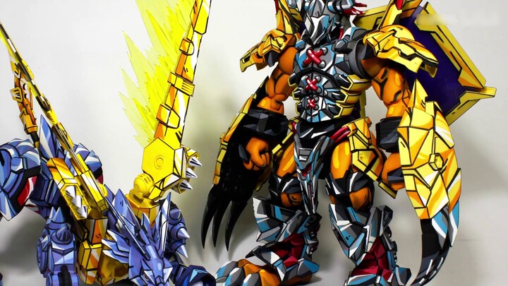 Lukisan dua dimensi, Battle Greymon, Steel Garuru, tampilan produk jadi