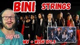 BINI : 'STRINGS' Official Music Video + Wish 107.5 Bus reaction