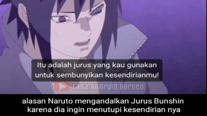 alasan Naruto mengandalkan jurus Bunshin karena dia ingin menutup kesendirian nya