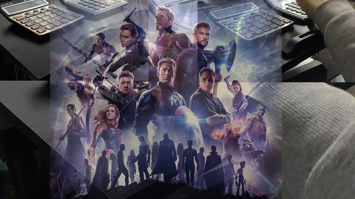 [Musik]menggunakan 2 kalkulator untuk bermain <The Avengers> |Marvels