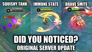 DID YOU NOTICED THE MISSING ITEMS? BRAVE SMITE NERF ESME AND MORE | original server