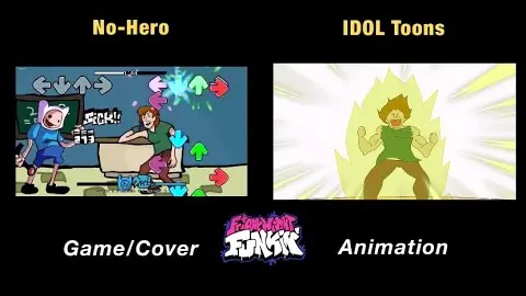 NO-HERO But Everyone Sings It | GAME x FNF Animation